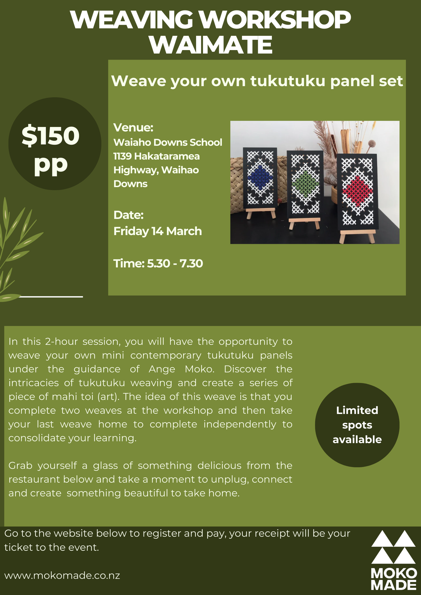 Weaving Workshop - Waihao Downs - Waimate