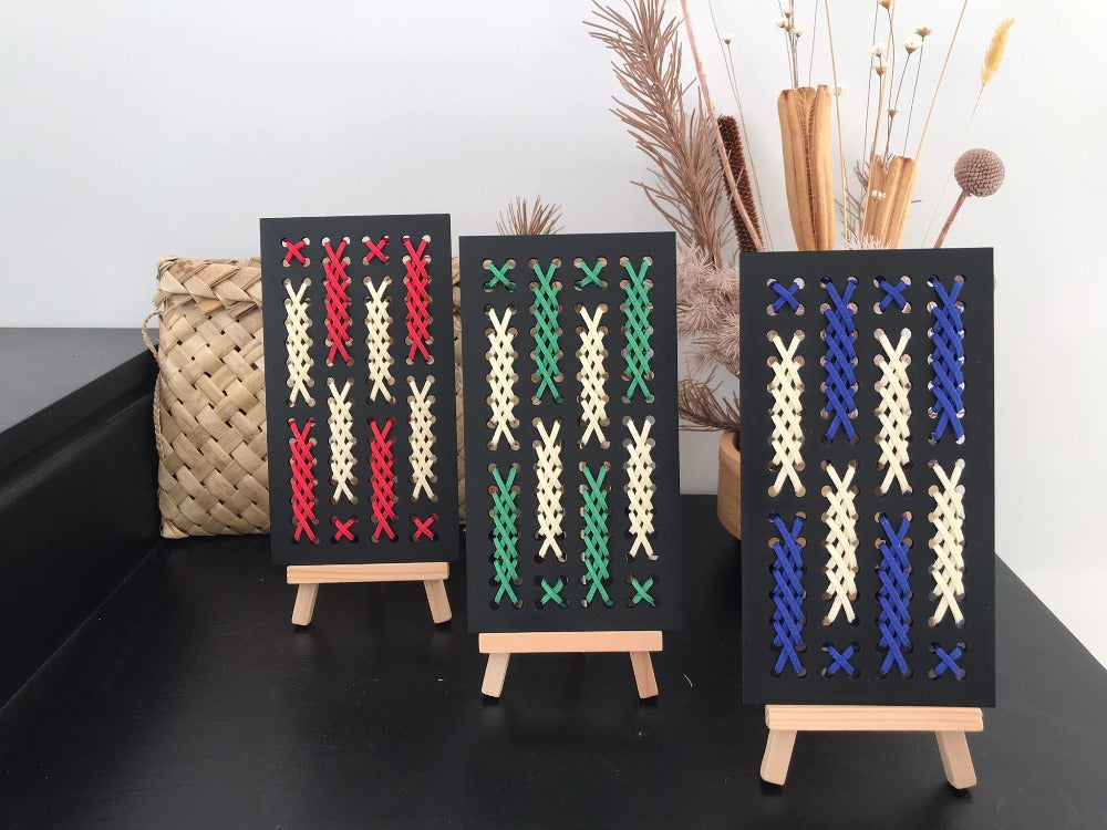 Roimata tears weaving panels by Ange Moko NZ