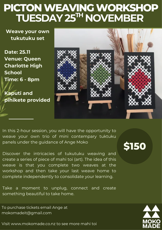 Picton Weaving Workshop - Tuesday 25th November